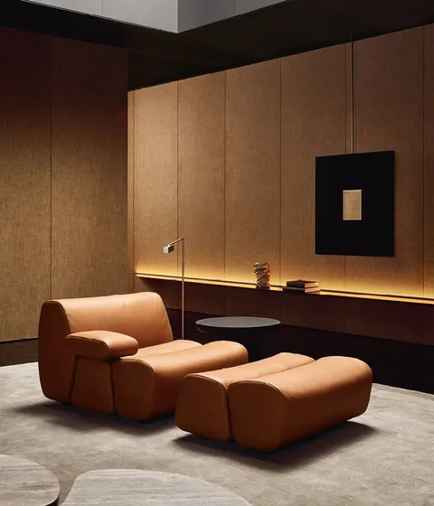 Poliform Ernest armchair, catalog photograph