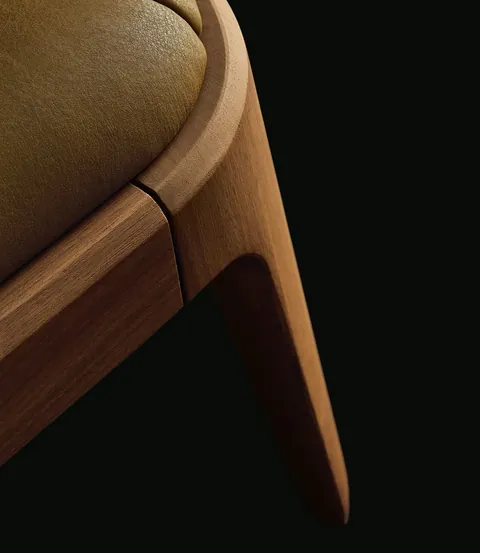 Poliform Kelly oval bedside table, catalog photograph