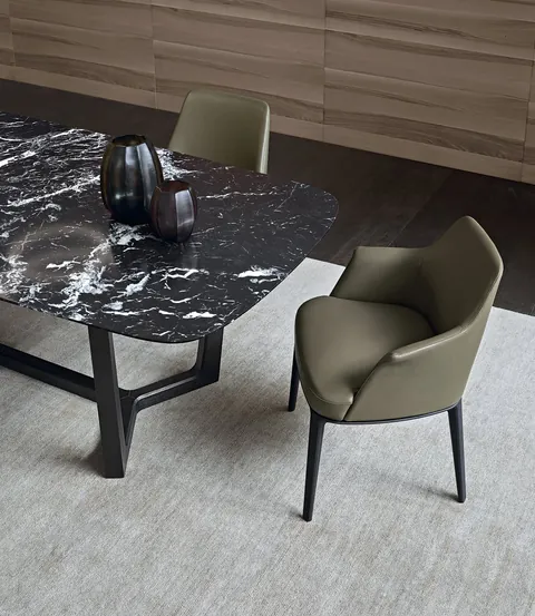 Poliform Sophie Lite stool at a counter, catalog photograph